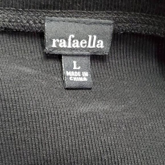 Rafaella Large Black Cardigan Sweater - Picture 5 of 6